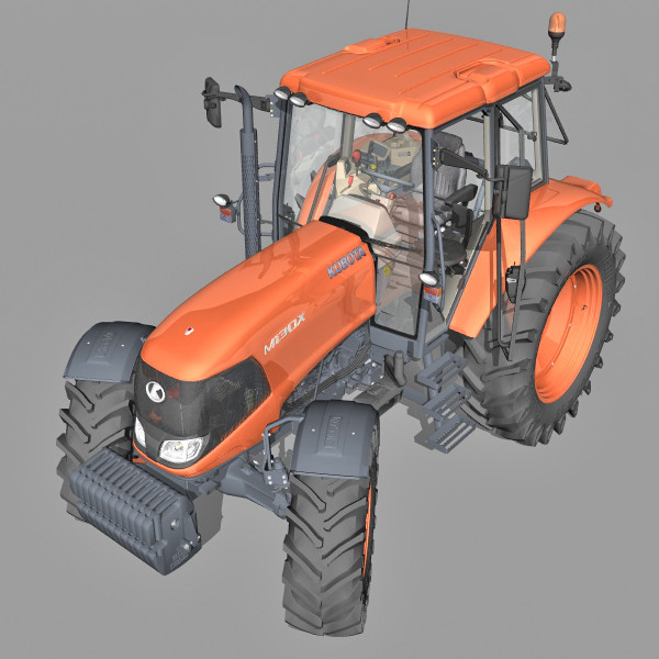 3d tractor agrimotor - KUBOTA M130X by IPF